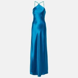 STAUD Cadence Maxi Dress in Blue